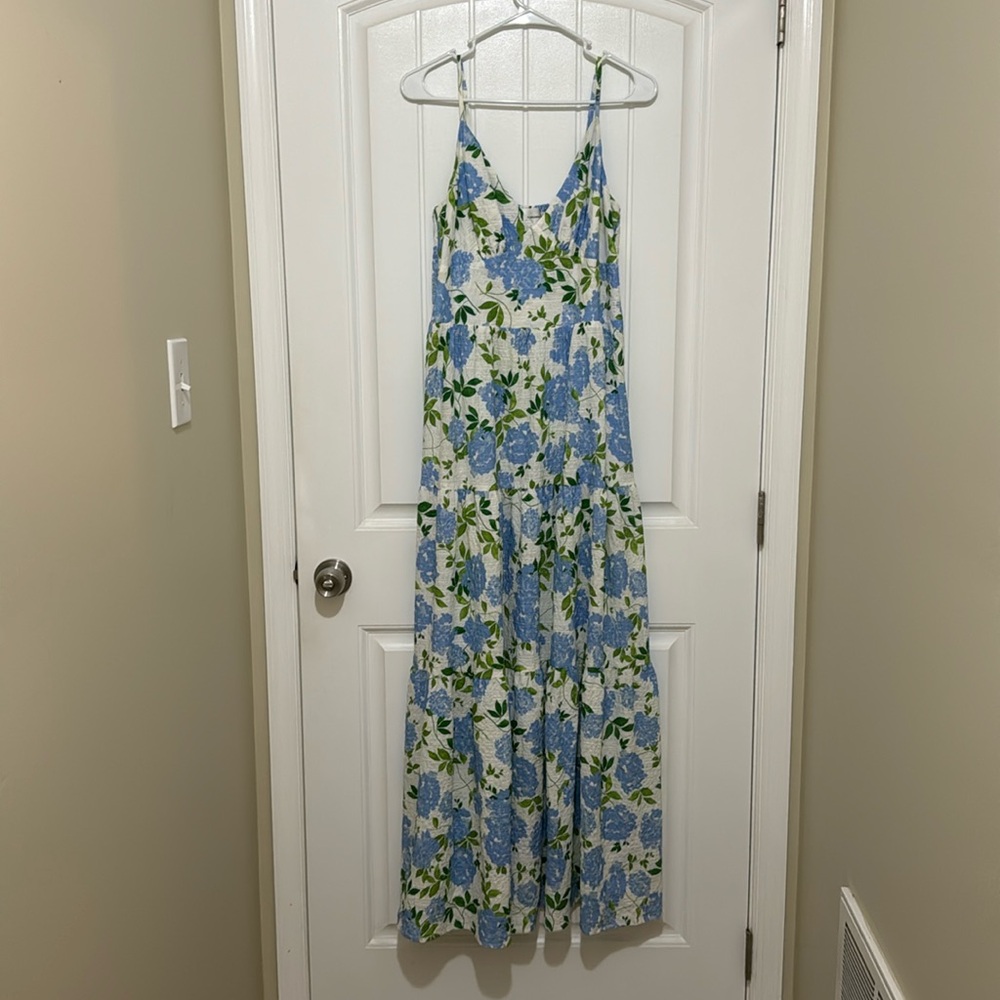 Lavender Brown Hydrangea Dress